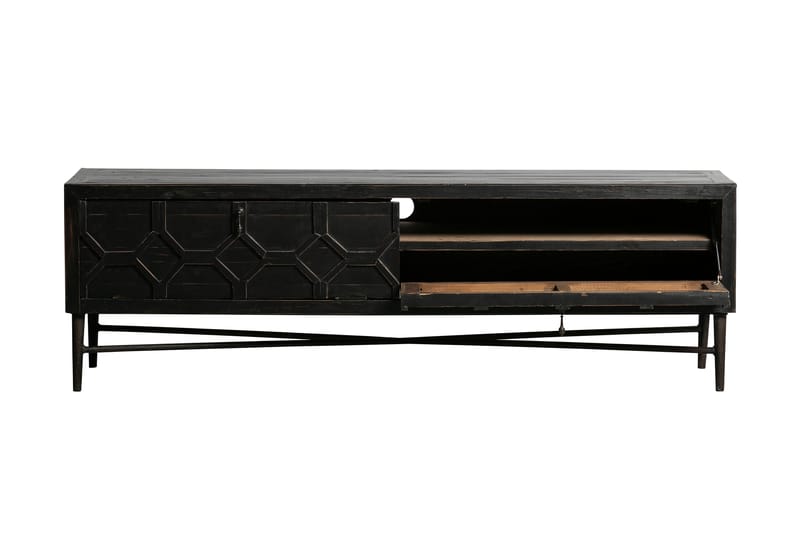 Durrey TV-benk 160 cm - Svart - Møbler - Mediamøbel & tv møbel - TV-benk & mediabenk