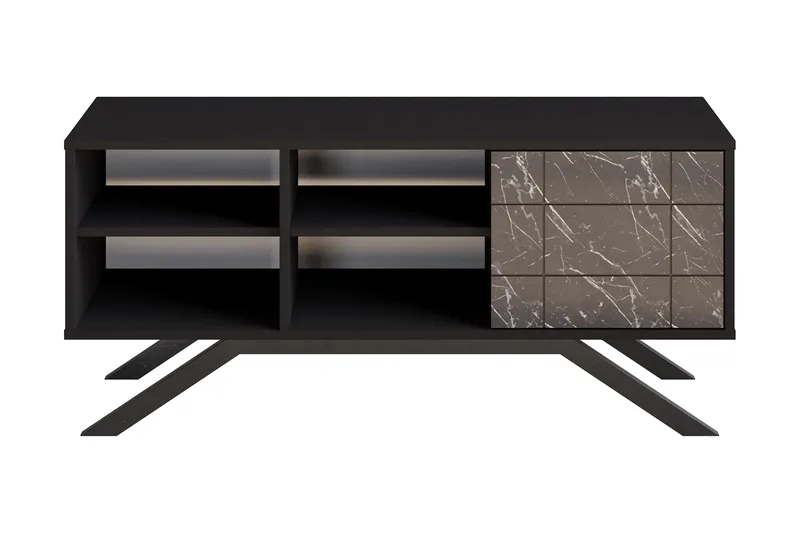 Einbeck Tv-benk 130 cm, Svart