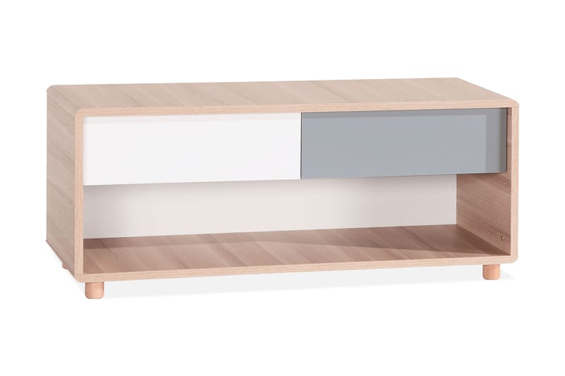 Evolve TV-benk 120 cm Natur / Hvit / Grå - VOX - Møbler - Mediamøbel & tv møbel - TV-benk & mediabenk