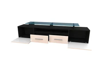 Evora TV-benk 194x39x39 cm - Beige/Grå/Hvit - Møbler - Mediamøbel & tv møbel - TV-benk & mediabenk