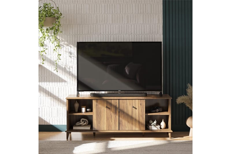 Farnsworth Tv-benk 135,9x39,6 cm Brun - Queer Eye - TV-benk & mediabenk