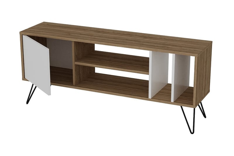 Ficociello TV-Benk 140 cm - Valnøtt|Svart|Hvit - Møbler - Mediamøbel & tv møbel - TV-benk & mediabenk