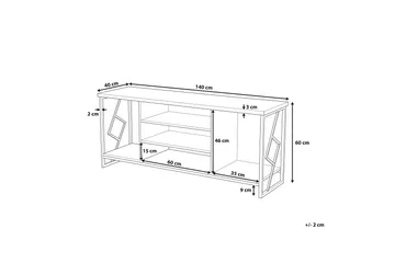 Forres Tv-Benk 40x140 Cm - Flerferget - Møbler - Mediamøbel & tv møbel - TV-benk & mediabenk