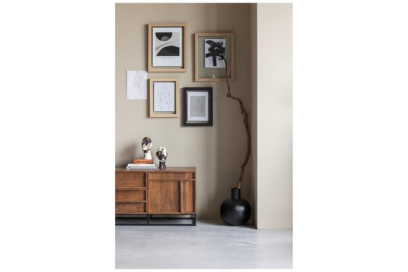 Forrestina Tv-benk 140 cm - Mangotre/Beige - Møbler - Mediamøbel & tv møbel - TV-benk & mediabenk