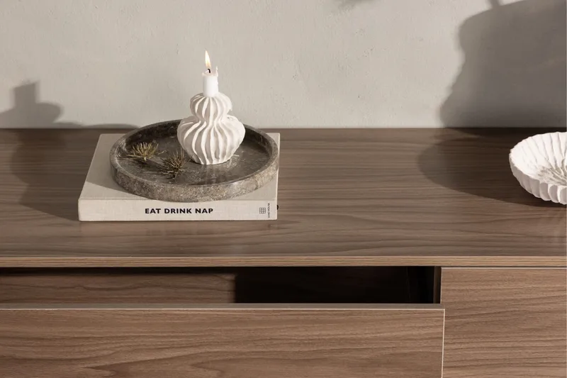 Frihamn Tv-benk 160x45 cm Brun - Venture Home - Møbler - Mediamøbel & tv møbel - TV-benk & mediabenk