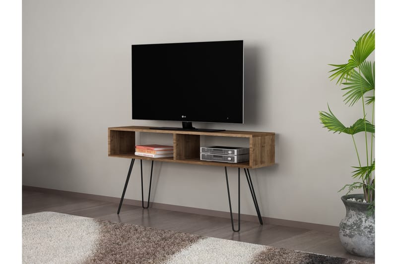 Furny Home TV-benk 120 cm - Valnøtt - TV-benk & mediabenk