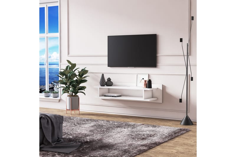 Gabicce TV-benk 120 cm - Hvit - TV-benk & mediabenk