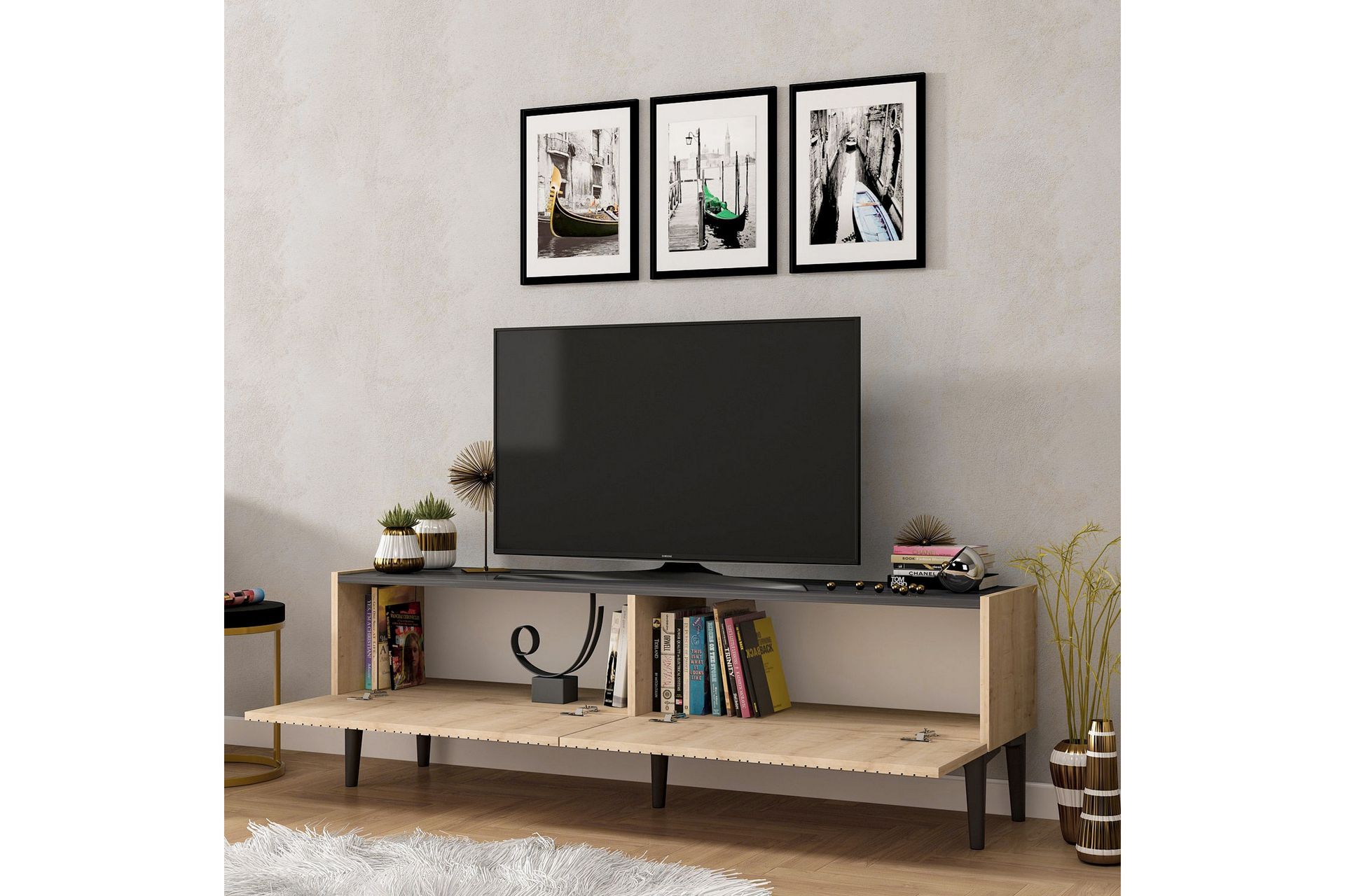 Garrelsweer TV-benk 154 cm - Møbler - Mediamøbel & tv møbel - TV-benk & mediabenk