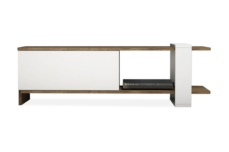 Gersby TV-Benk 120 cm - Brun/Hvit - Møbler - Mediamøbel & tv møbel - TV-benk & mediabenk