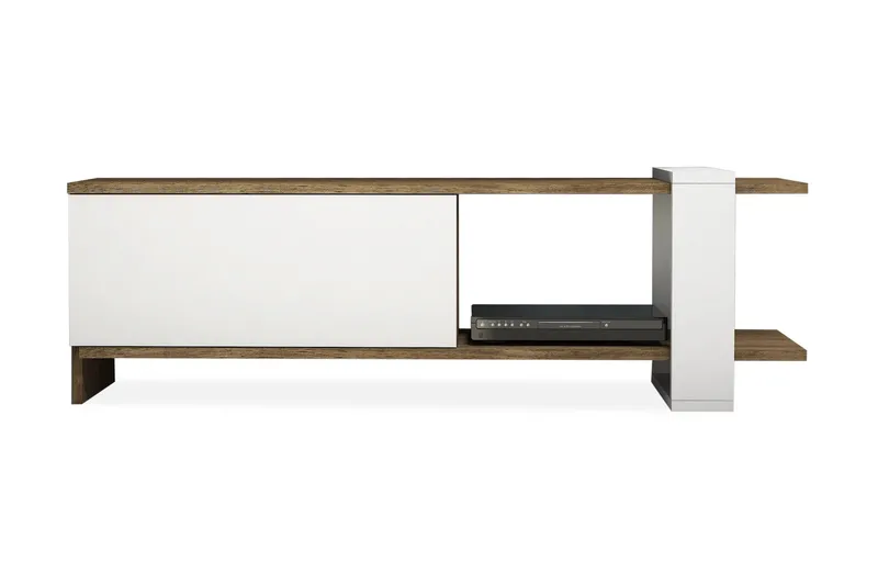 Gersby TV-Benk 120 cm, Brun/Hvit