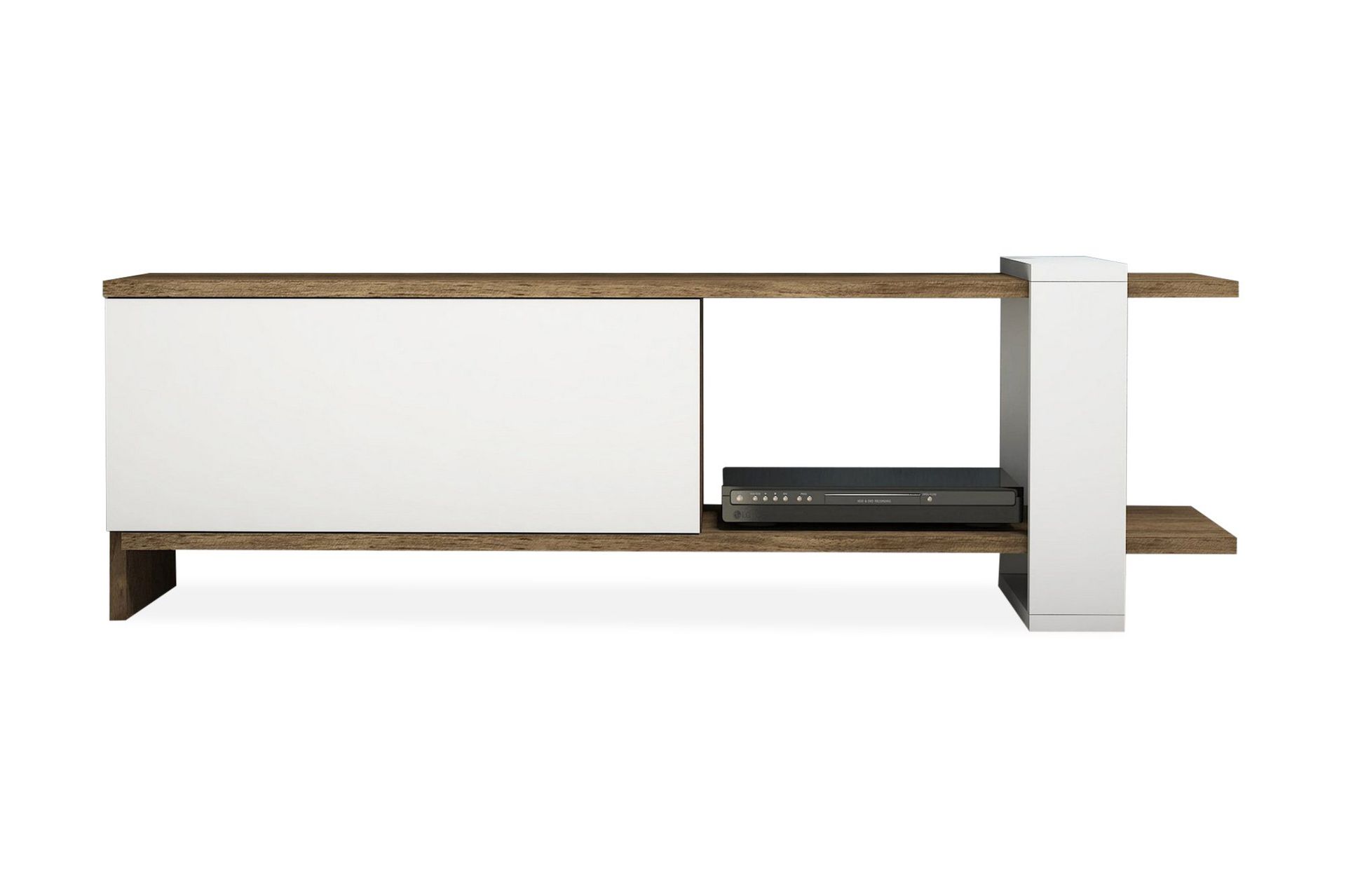 Gersby TV-Benk 120 cm - Brun/Hvit