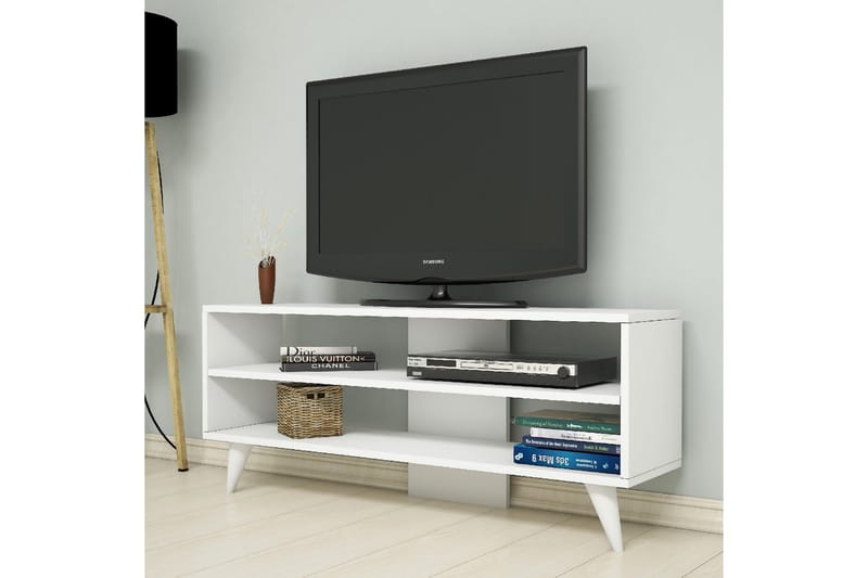 Gersby TV-Benk 120 cm - Hvit - Møbler - Mediamøbel & tv møbel - TV-benk & mediabenk