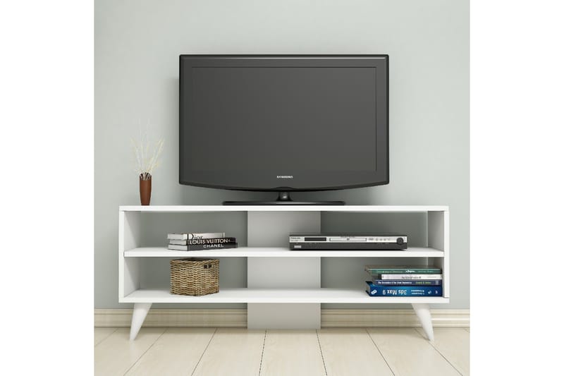 Gersby TV-Benk 120 cm - Hvit - Møbler - Mediamøbel & tv møbel - TV-benk & mediabenk