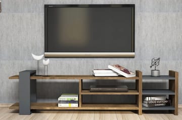 Gersby TV-Benk 156 cm - Brun/Grå - Møbler - Mediamøbel & tv møbel - TV-benk & mediabenk