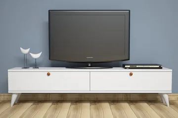 Gersby TV-Benk 160 cm - Hvit - Møbler - Mediamøbel & tv møbel - TV-benk & mediabenk