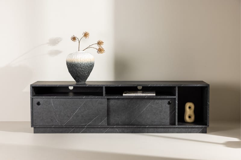 Girona Tv-benk 180x40 cm - Svart - Møbler - Mediamøbel & tv møbel - TV-benk & mediabenk