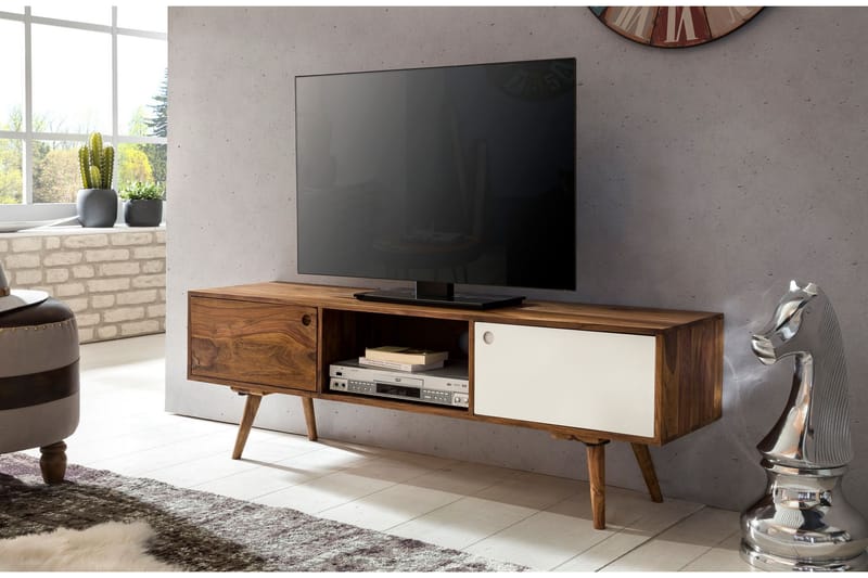 Grasham TV-benk 140 cm - Brun - Møbler - Mediamøbel & tv møbel - TV-benk & mediabenk