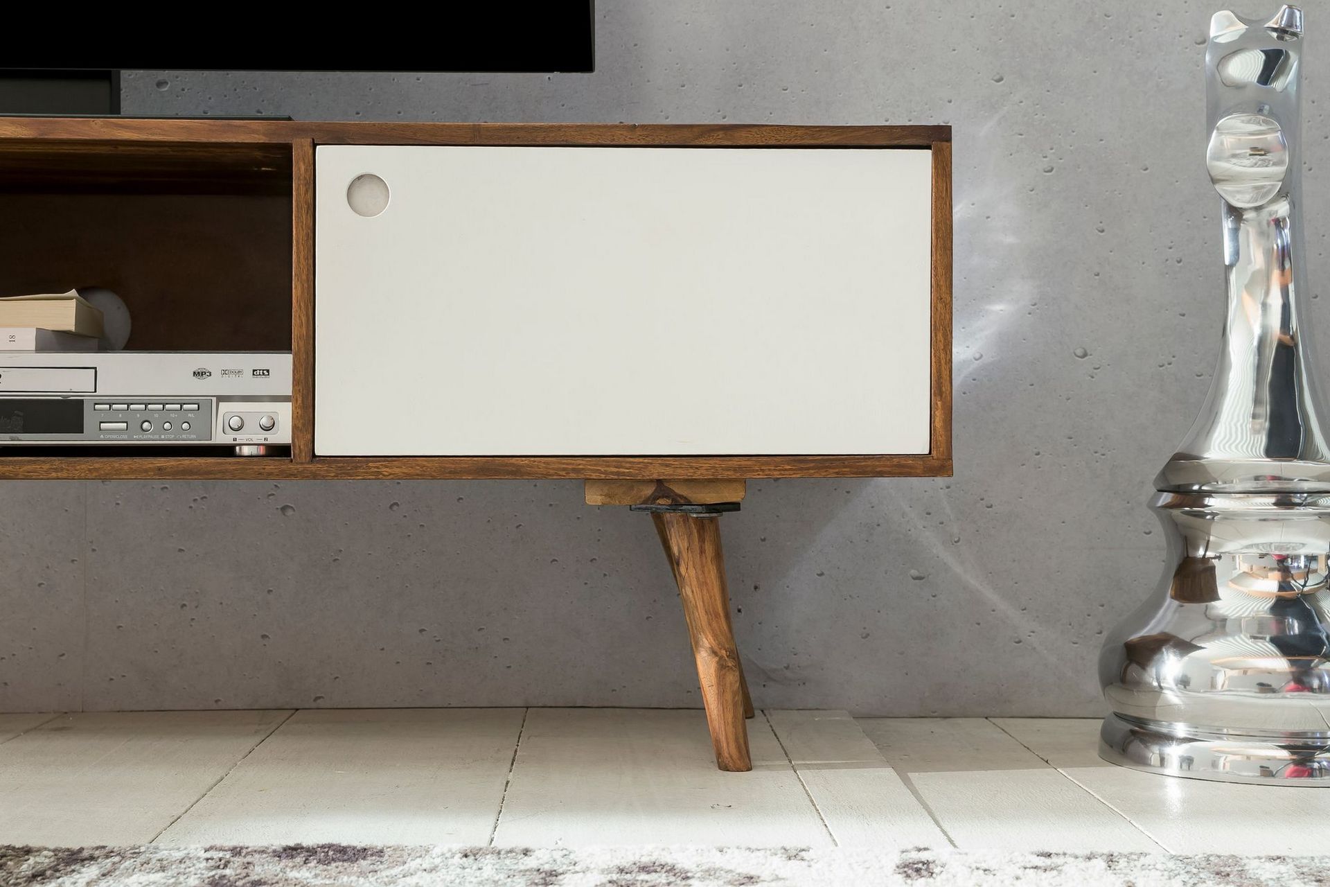 Grasham TV-benk 140 cm - Brun - Møbler - Mediamøbel & tv møbel - TV-benk & mediabenk