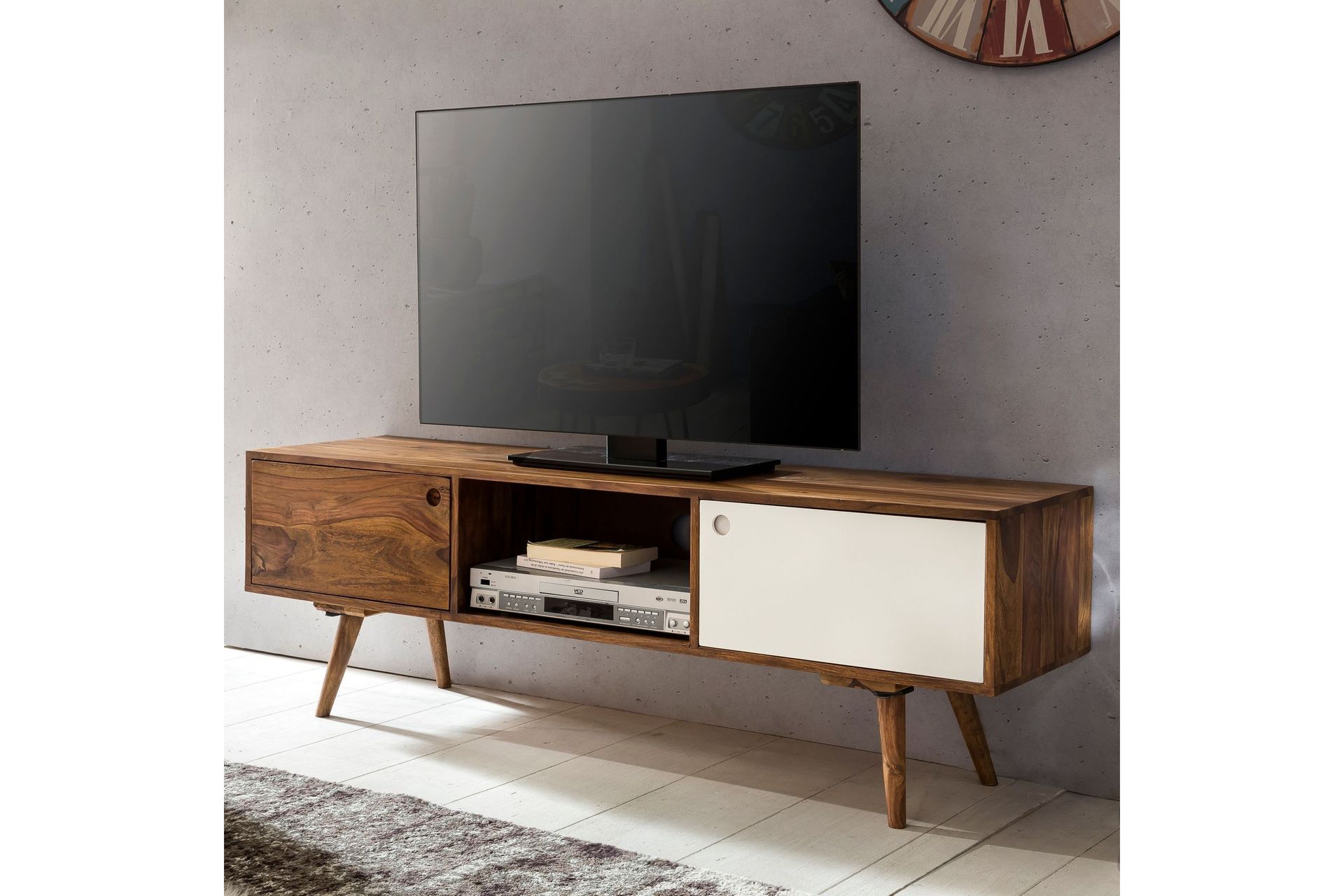 Grasham TV-benk 140 cm - Brun - Møbler - Mediamøbel & tv møbel - TV-benk & mediabenk