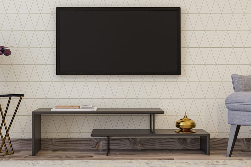 Gremler TV-Benk 120 cm - Svart|Antrasitt - Møbler - Mediamøbel & tv møbel - TV-benk & mediabenk