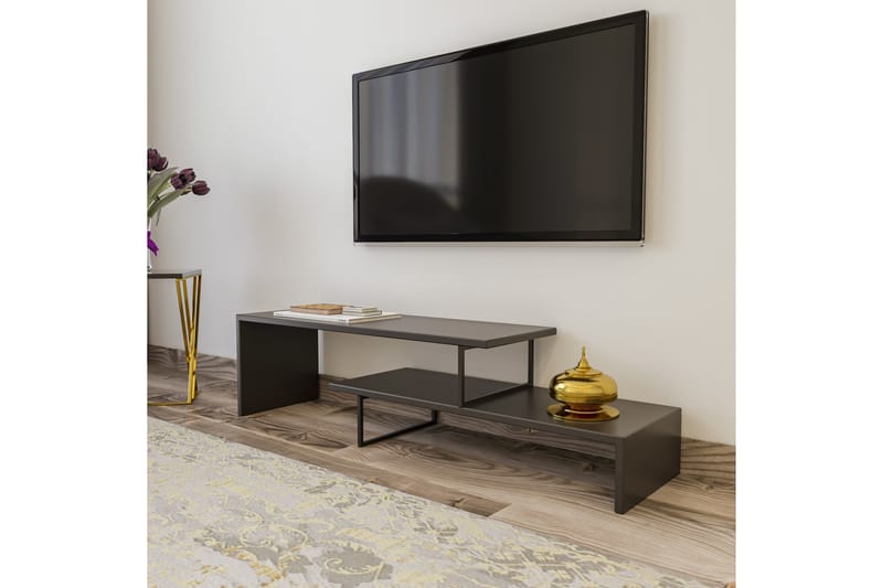 Gremler TV-Benk 120 cm - Svart|Antrasitt - Møbler - Mediamøbel & tv møbel - TV-benk & mediabenk