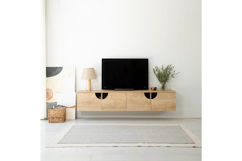 Grotte TV-benk 180 cm - Eik - Møbler - Mediamøbel & tv møbel - TV-benk & mediabenk
