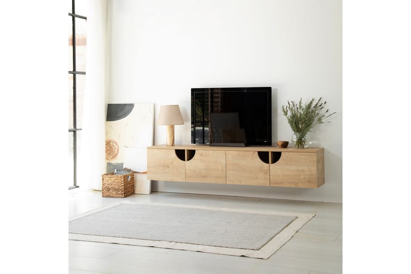 Grotte TV-benk 180 cm - Eik - Møbler - Mediamøbel & tv møbel - TV-benk & mediabenk