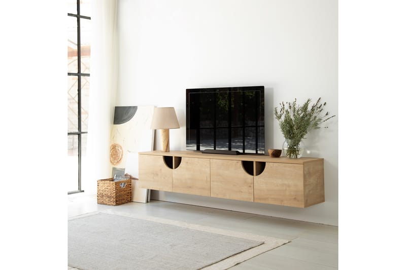 Grotte TV-benk 180 cm - Eik - Møbler - Mediamøbel & tv møbel - TV-benk & mediabenk