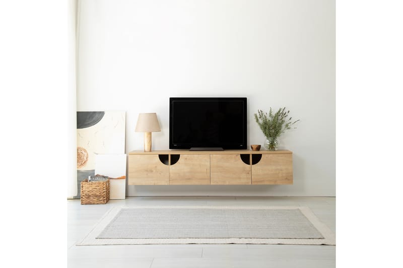 Grotte TV-benk 180 cm - Eik - Møbler - Mediamøbel & tv møbel - TV-benk & mediabenk