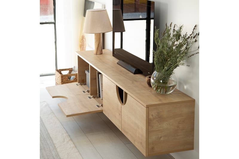 Grotte TV-benk 180 cm - Eik - Møbler - Mediamøbel & tv møbel - TV-benk & mediabenk