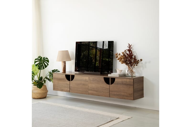 Grotte TV-benk 180 cm - Valnøtt - Møbler - Mediamøbel & tv møbel - TV-benk & mediabenk