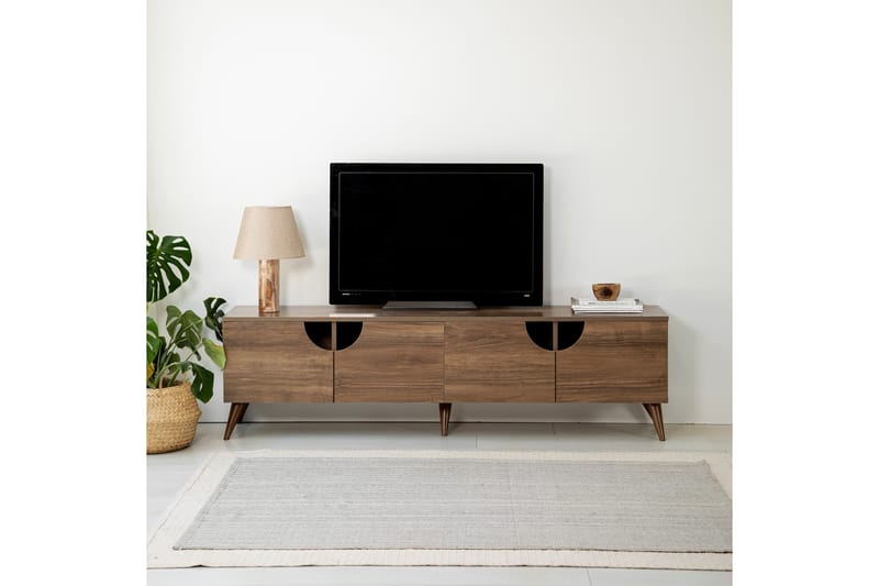 Grotte TV-benk 180 cm - Valnøtt - Møbler - Mediamøbel & tv møbel - TV-benk & mediabenk