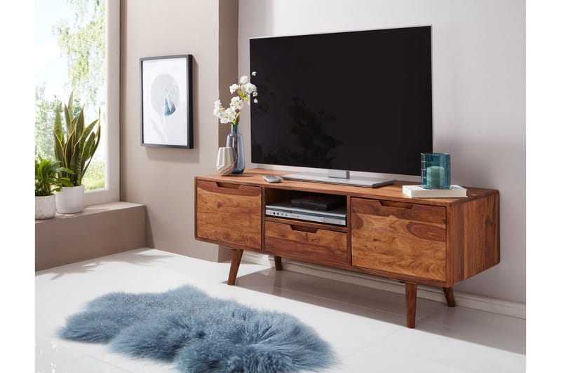 Hades TV-Benk 135 cm - Brun - Møbler - Mediamøbel & tv møbel - TV-benk & mediabenk