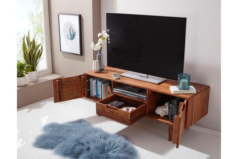 Hades TV-Benk 135 cm - Brun - Møbler - Mediamøbel & tv møbel - TV-benk & mediabenk