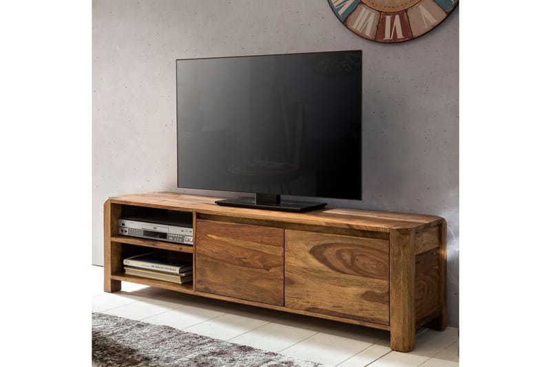 Hafsah TV-Benk 140 cm - Brun - Møbler - Mediamøbel & tv møbel - TV-benk & mediabenk