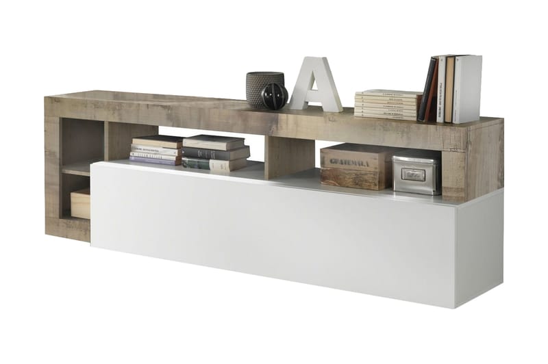 Hamburgan TV-benk 42x184 cm - Hvit - Møbler - Mediamøbel & tv møbel - TV-benk & mediabenk