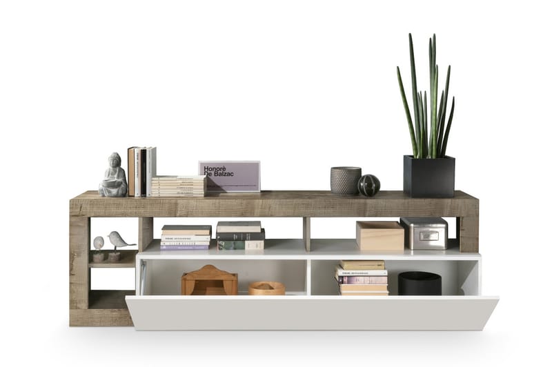 Hamburgan TV-benk 42x184 cm - Hvit - Møbler - Mediamøbel & tv møbel - TV-benk & mediabenk