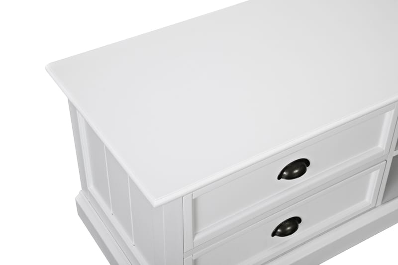 Hampton TV-benk 120 cm Hylle - Hvit - Møbler - Mediamøbel & tv møbel - TV-benk & mediabenk