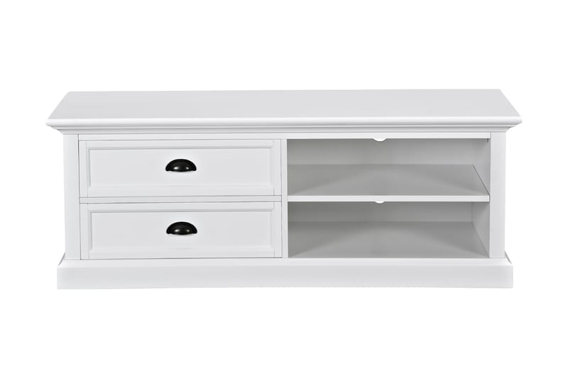 Hampton TV-benk 120 cm Hylle - Hvit - Møbler - Mediamøbel & tv møbel - TV-benk & mediabenk