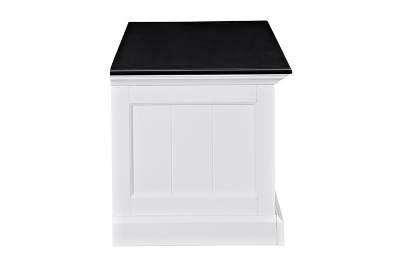 Hampton TV-benk 120 cm - Mahogni Hvit/Svart - Møbler - Mediamøbel & tv møbel - TV-benk & mediabenk