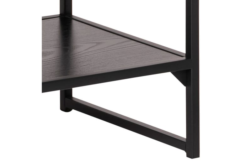 Hasslevik Tv-benk 120 cm 3 Hyller - Svart/Matt Svart - Møbler - Mediamøbel & tv møbel - TV-benk & mediabenk