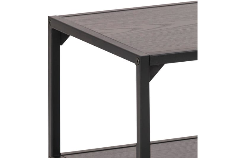 Hasslevik Tv-benk 120 cm 3 Hyller - Svart/Matt Svart - Møbler - Mediamøbel & tv møbel - TV-benk & mediabenk