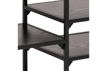 Hasslevik Tv-benk 120 cm 3 Hyller - Svart/Matt Svart - Møbler - Mediamøbel & tv møbel - TV-benk & mediabenk