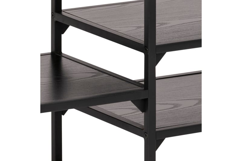 Hasslevik Tv-benk 120 cm 3 Hyller - Svart/Matt Svart - Møbler - Mediamøbel & tv møbel - TV-benk & mediabenk