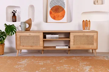 Hazeran TV-benk 180 cm - Eik - Møbler - Mediamøbel & tv møbel - TV-benk & mediabenk