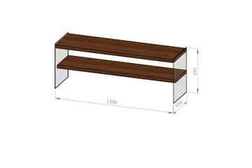 Heglar TV-benk 120 cm - Valnøtt - Møbler - Mediamøbel & tv møbel - TV-benk & mediabenk