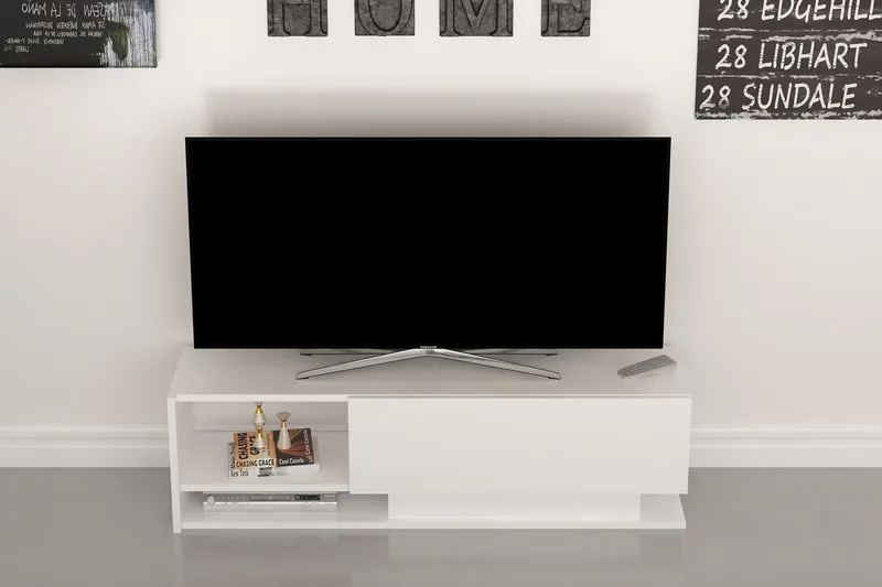 Hejde TV-Benk 120 cm - Hvit - Møbler - Mediamøbel & tv møbel - TV-benk & mediabenk