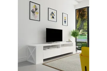 Hejde TV-Benk 155 cm - Hvit - Møbler - Mediamøbel & tv møbel - TV-benk & mediabenk