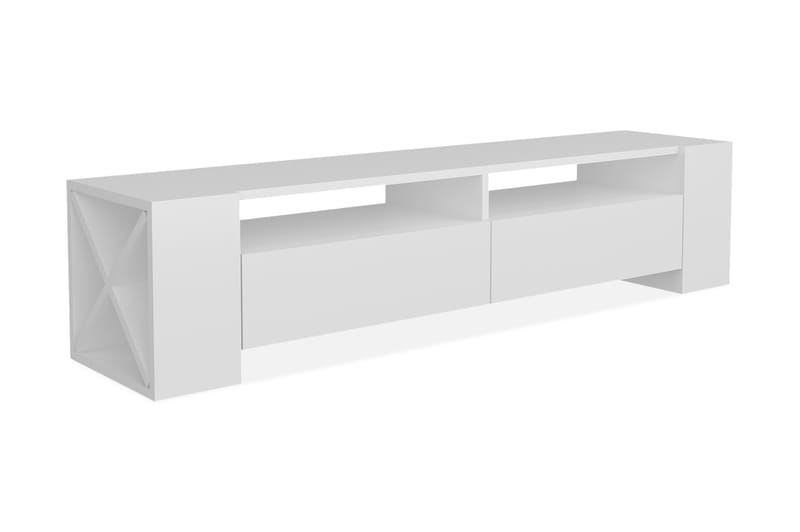 Hejde TV-Benk 155 cm - Hvit - Møbler - Mediamøbel & tv møbel - TV-benk & mediabenk