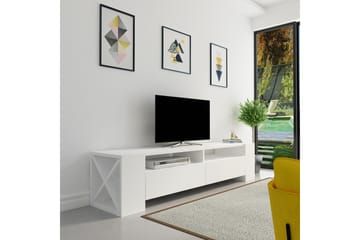 Hejde TV-Benk 155 cm - Hvit - Møbler - Mediamøbel & tv møbel - TV-benk & mediabenk